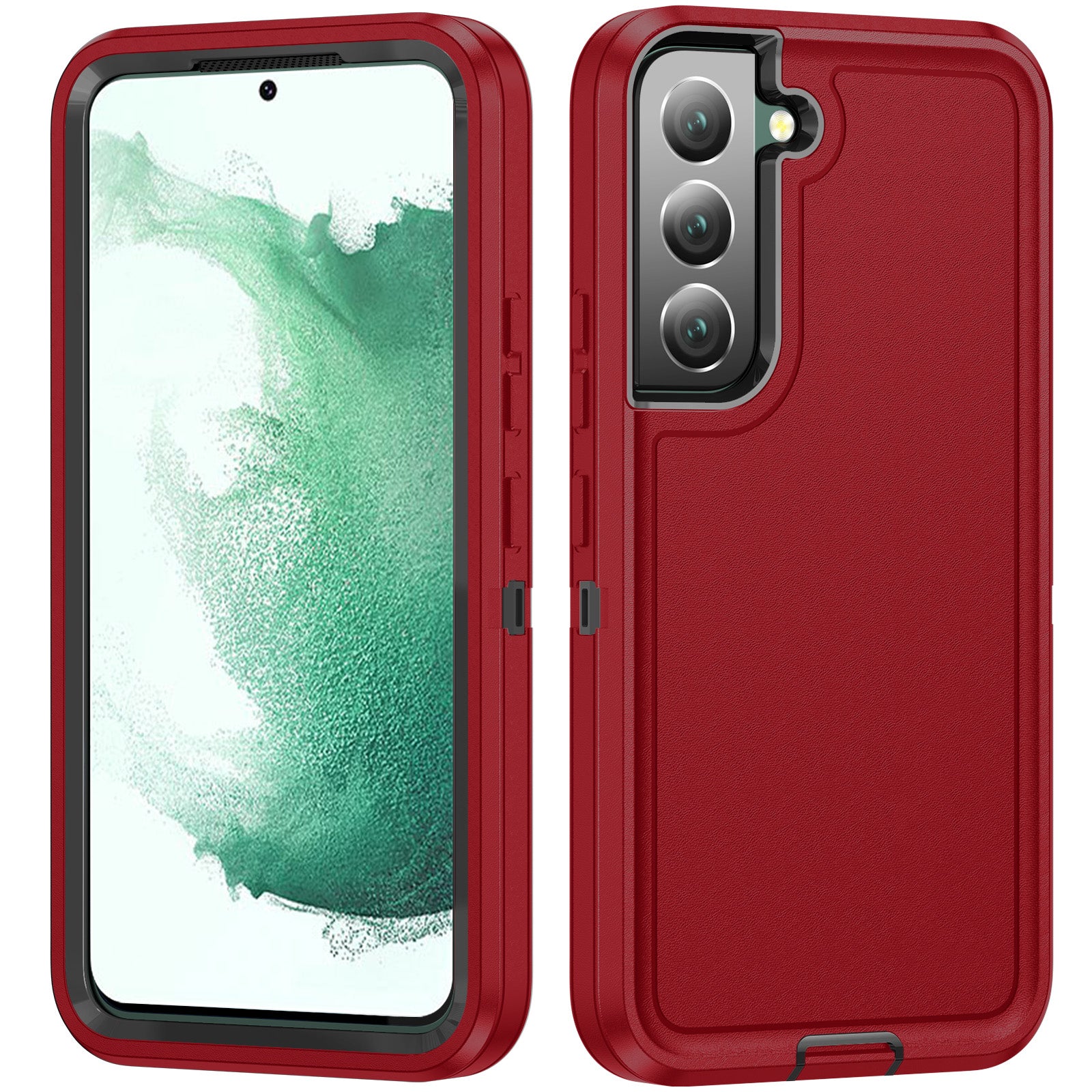 For Samsung Galaxy S22 5G TPU PC Phone Case Rugged Hybrid Anti-Scratch Cover