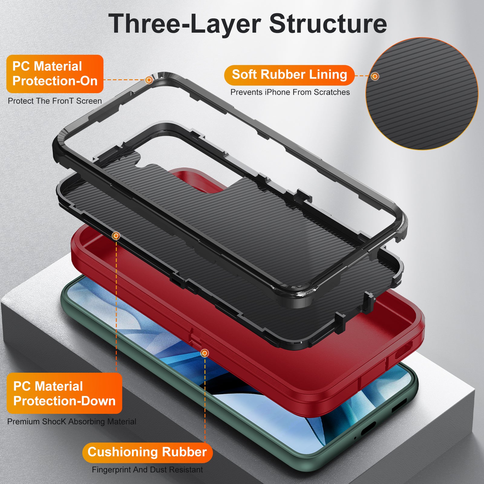 For Samsung Galaxy S22 5G TPU PC Phone Case Rugged Hybrid Anti-Scratch Cover