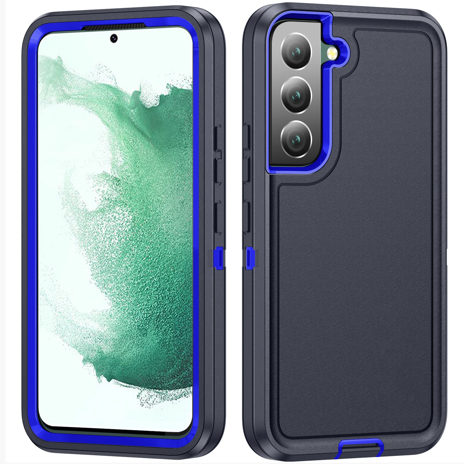 For Samsung Galaxy S22 5G TPU PC Phone Case Rugged Hybrid Anti-Scratch Cover