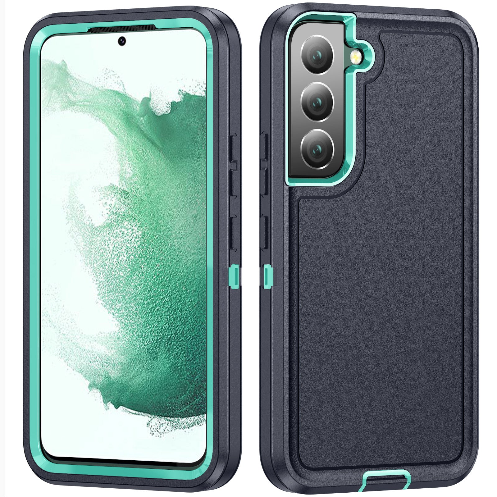 For Samsung Galaxy S22 5G TPU PC Phone Case Rugged Hybrid Anti-Scratch Cover