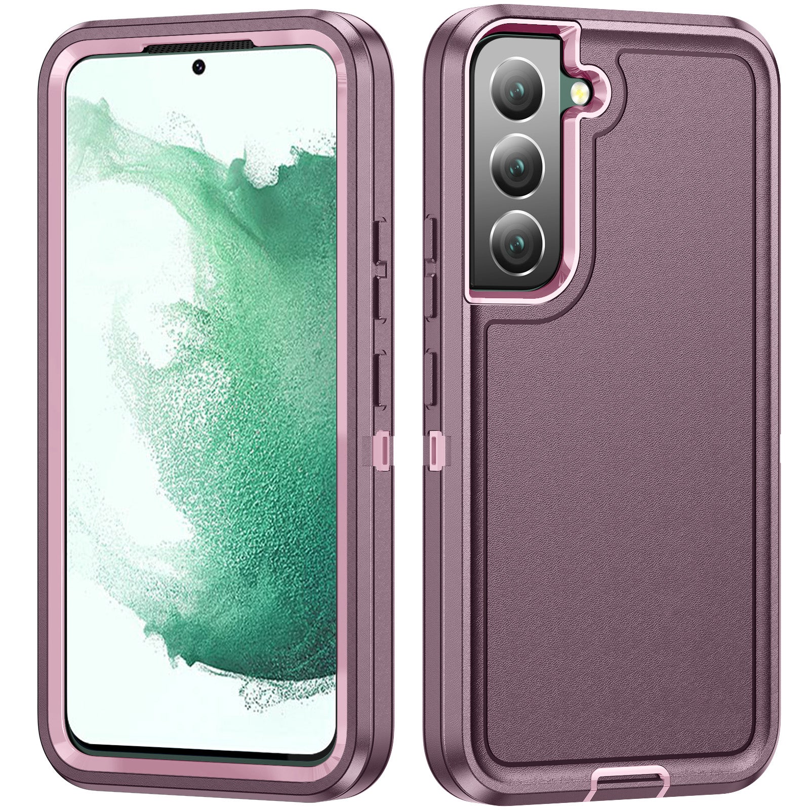 For Samsung Galaxy S22 5G TPU PC Phone Case Rugged Hybrid Anti-Scratch Cover