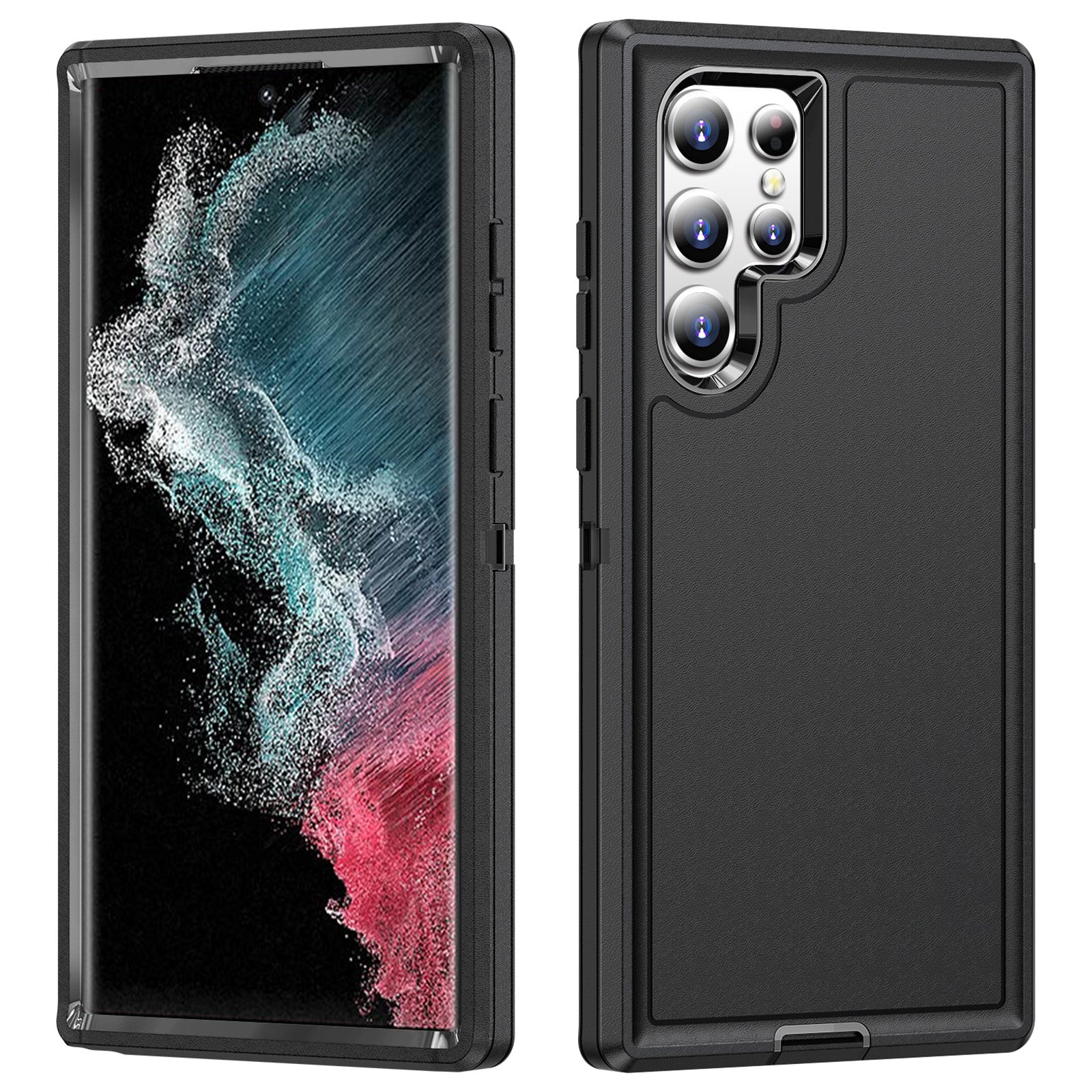 For Samsung Galaxy S22 Ultra 5G Protective Case TPU PC Shockproof Phone Cover