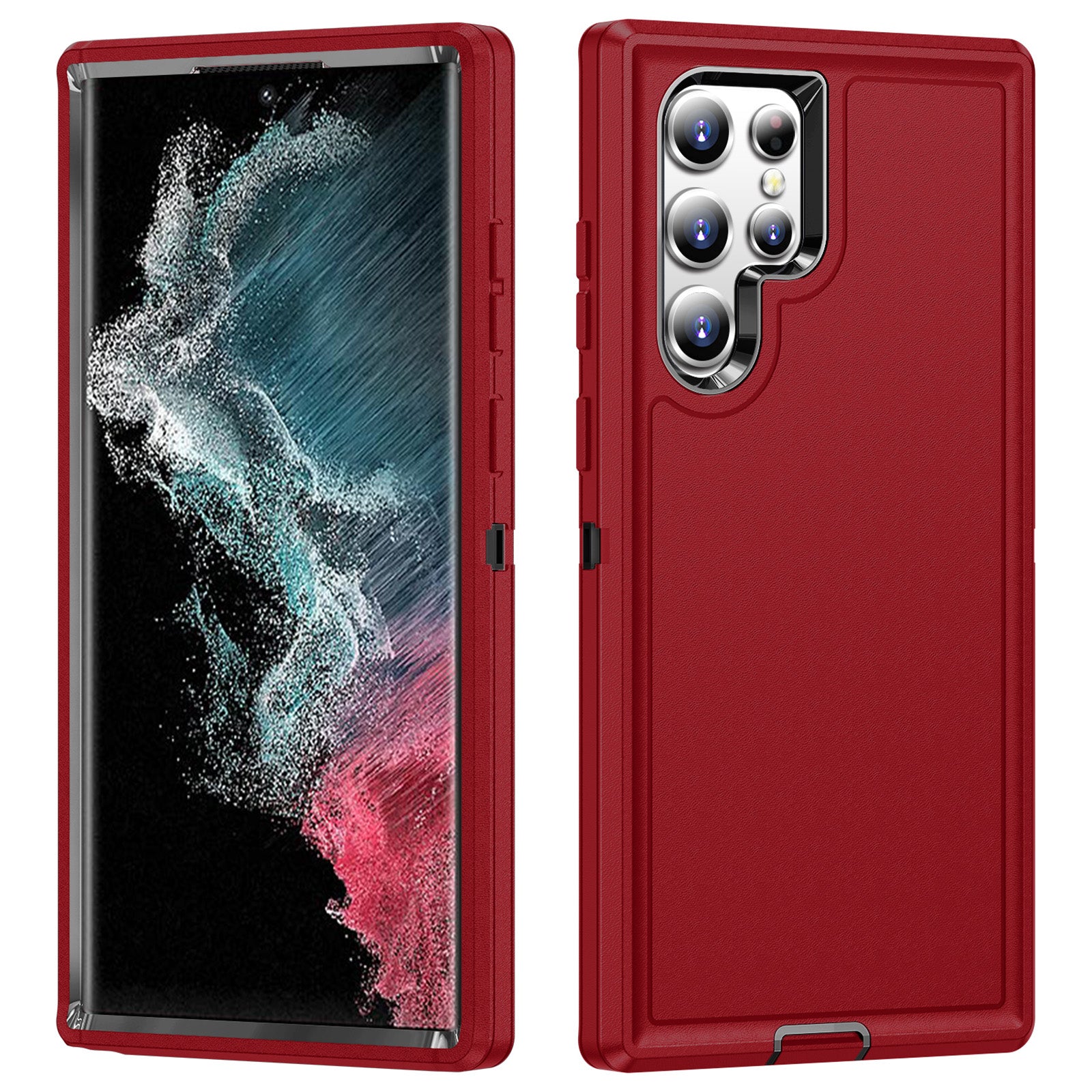 For Samsung Galaxy S22 Ultra 5G Protective Case TPU PC Shockproof Phone Cover