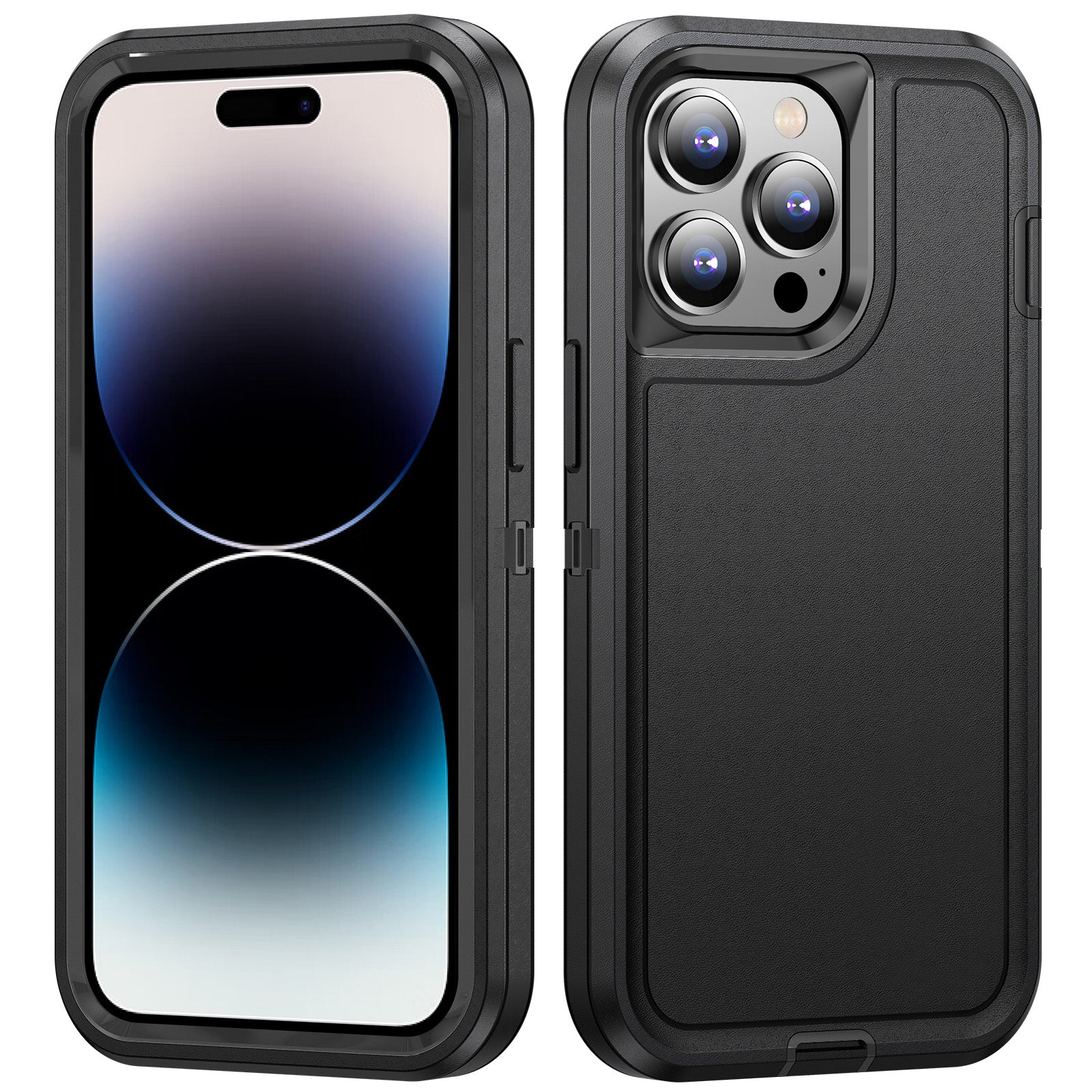 For iPhone 14 Pro Shock-Absorbing Phone Case TPU+PC+Inner EVA Paper Shockproof Cover