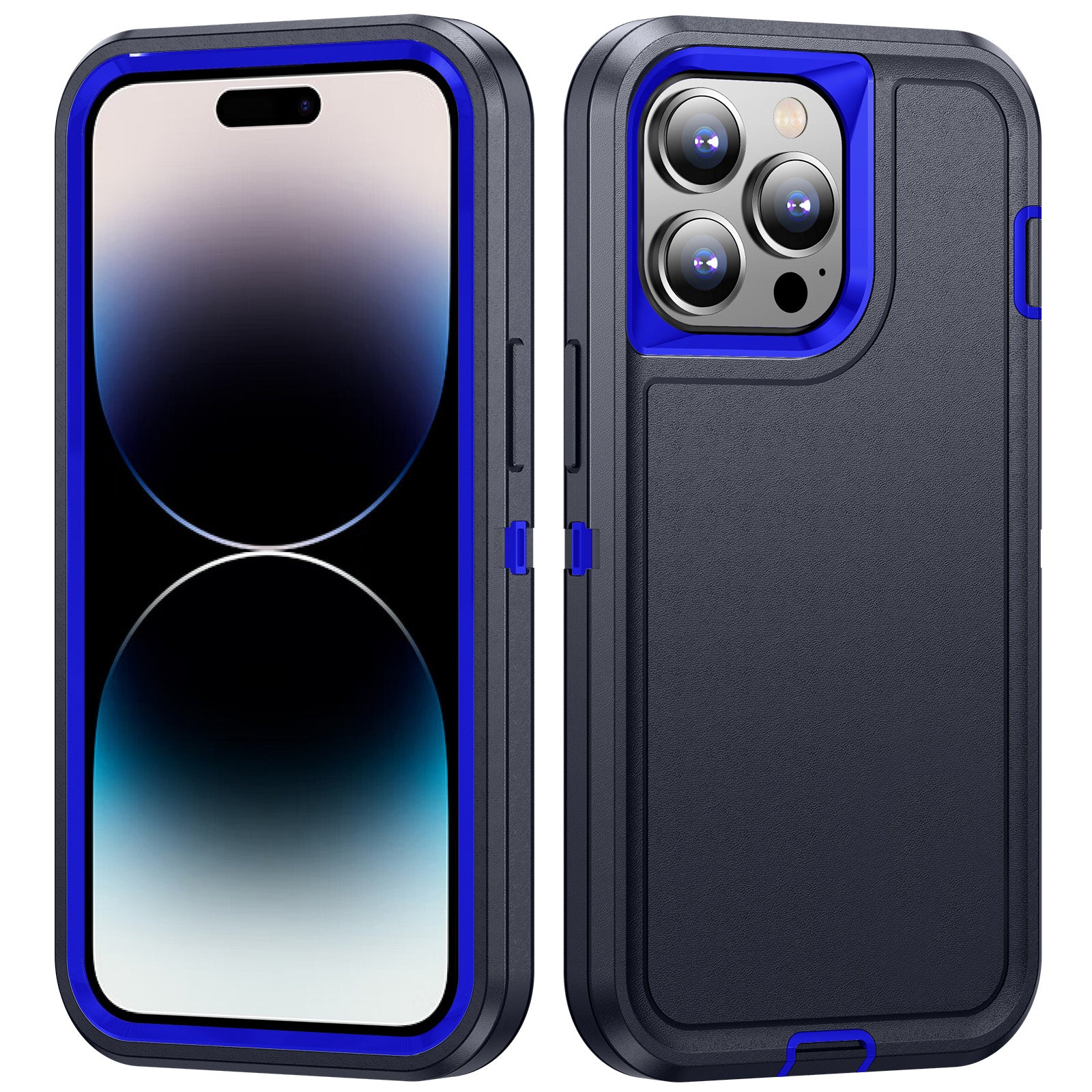 For iPhone 14 Pro Shock-Absorbing Phone Case TPU+PC+Inner EVA Paper Shockproof Cover