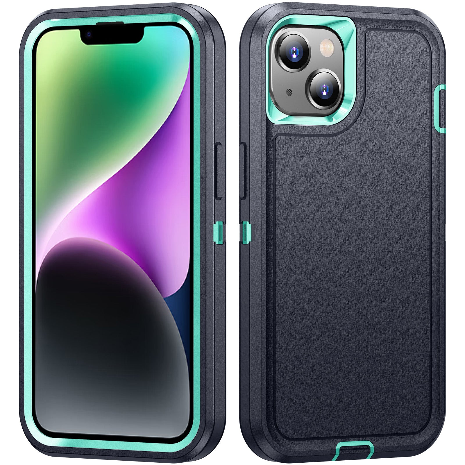 Til iPhone 14 Plus TPU+PC beskyttende etui Panser stødsikkert telefoncover