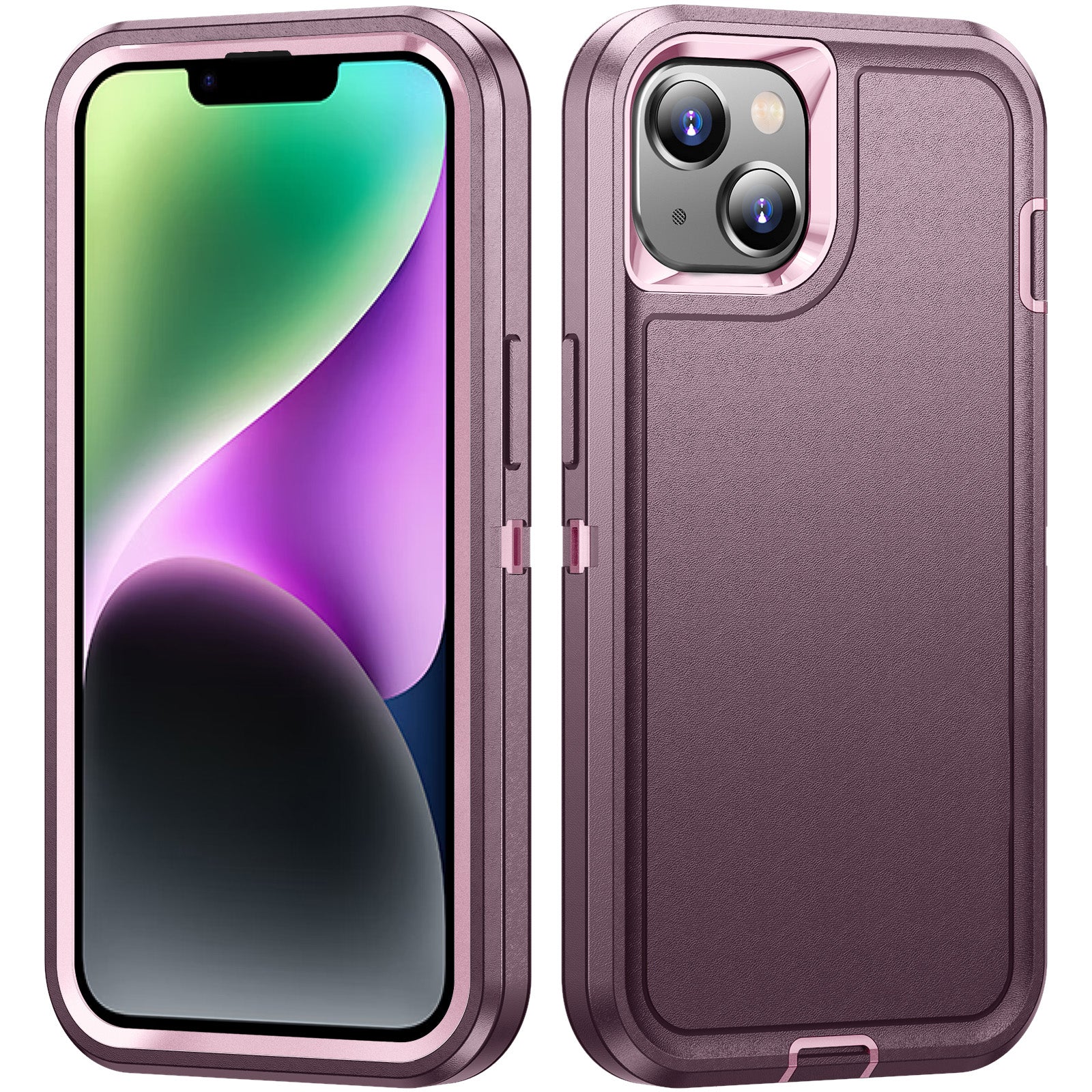 Til iPhone 14 Plus TPU+PC beskyttende etui Panser stødsikkert telefoncover