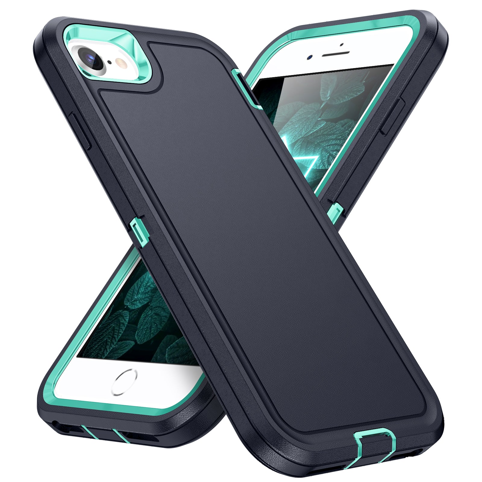 For iPhone 7 8 SE (2020) Phone Case TPU+PC Scratch Resistant Cover