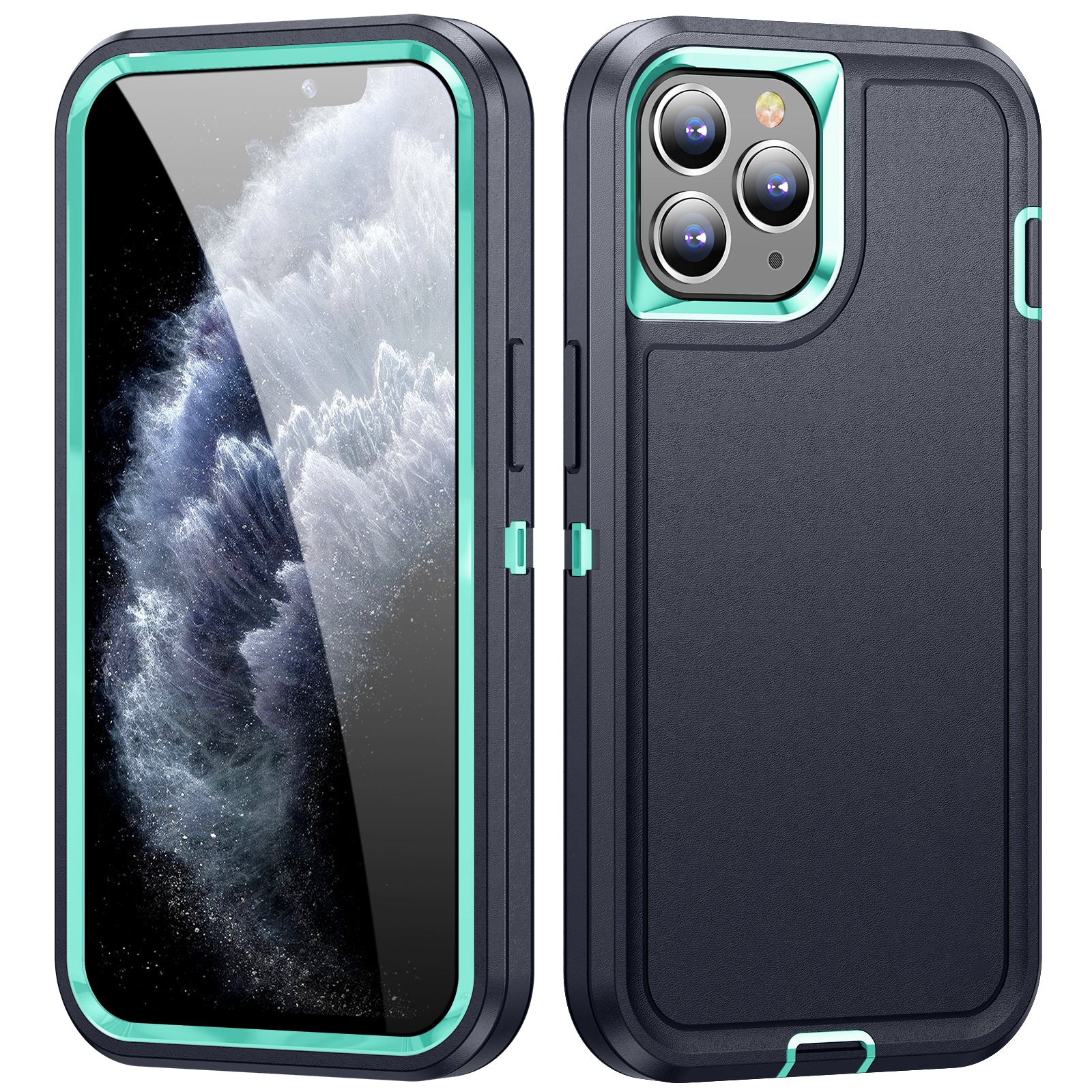 For iPhone 11 Pro TPU+PC Shockproof Phone Case Anti-Scratch EVA Lining Cover