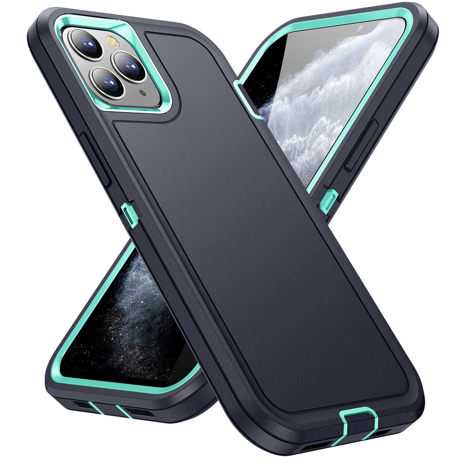 For iPhone 11 Pro TPU+PC Shockproof Phone Case Anti-Scratch EVA Lining Cover