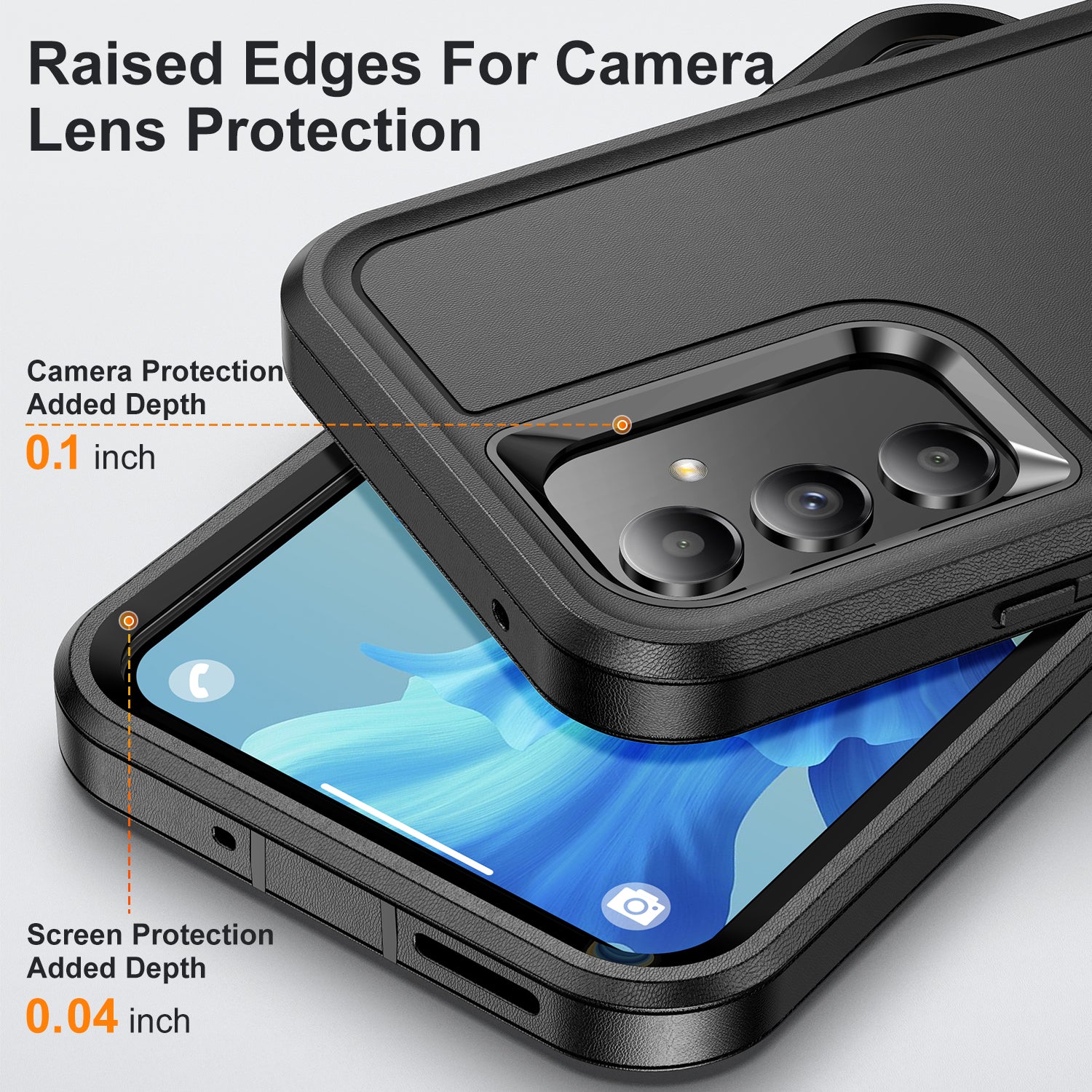 For Samsung Galaxy A54 5G Rugged Shockproof Phone Case TPU PC Anti-Scratch Anti-Slip Cover