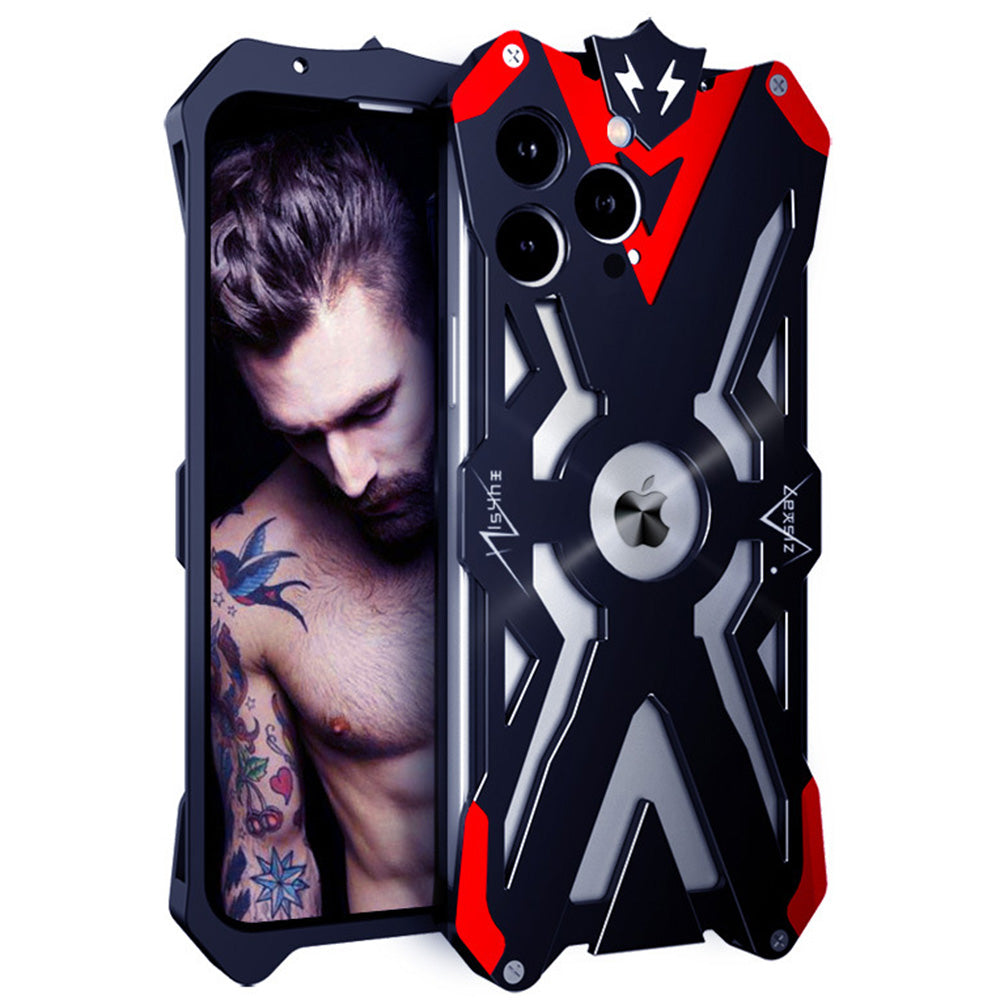 Ochranné pouzdro z hliníkové slitiny pro iPhone 13 Pro Max Ochranný kryt telefonu proti pádu