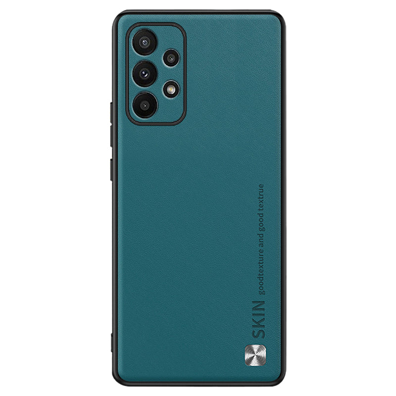 For Samsung Galaxy A53 5G Mobile Phone Cover PU Leather Coated PC TPU Case with Metal Decor