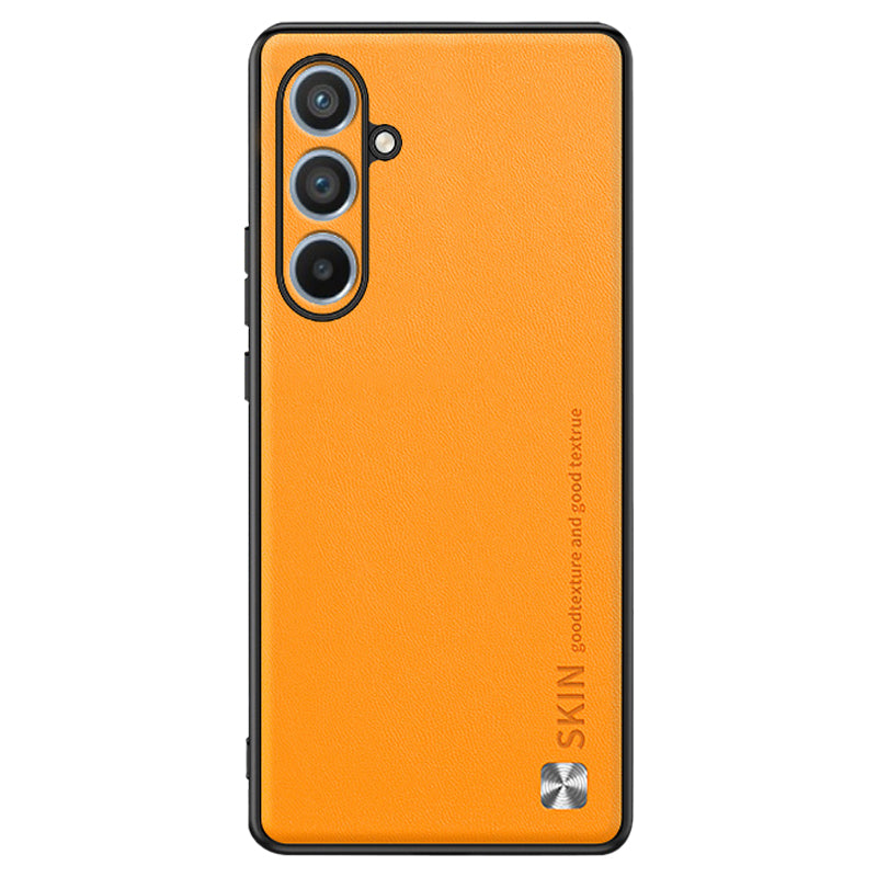 Ochranné pouzdro s kovovým dekorem na telefon Samsung Galaxy A54 5G s PU koženým povrchem TPU na telefon