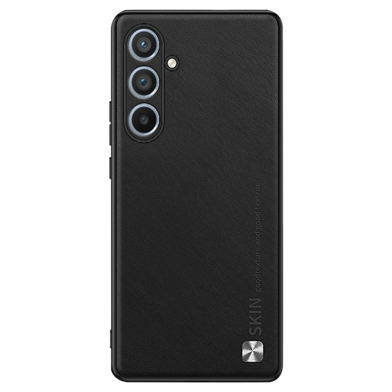 For Samsung Galaxy A34 5G Smartphone Case PU Leather Coated PC TPU Phone Cover with Metal Decor
