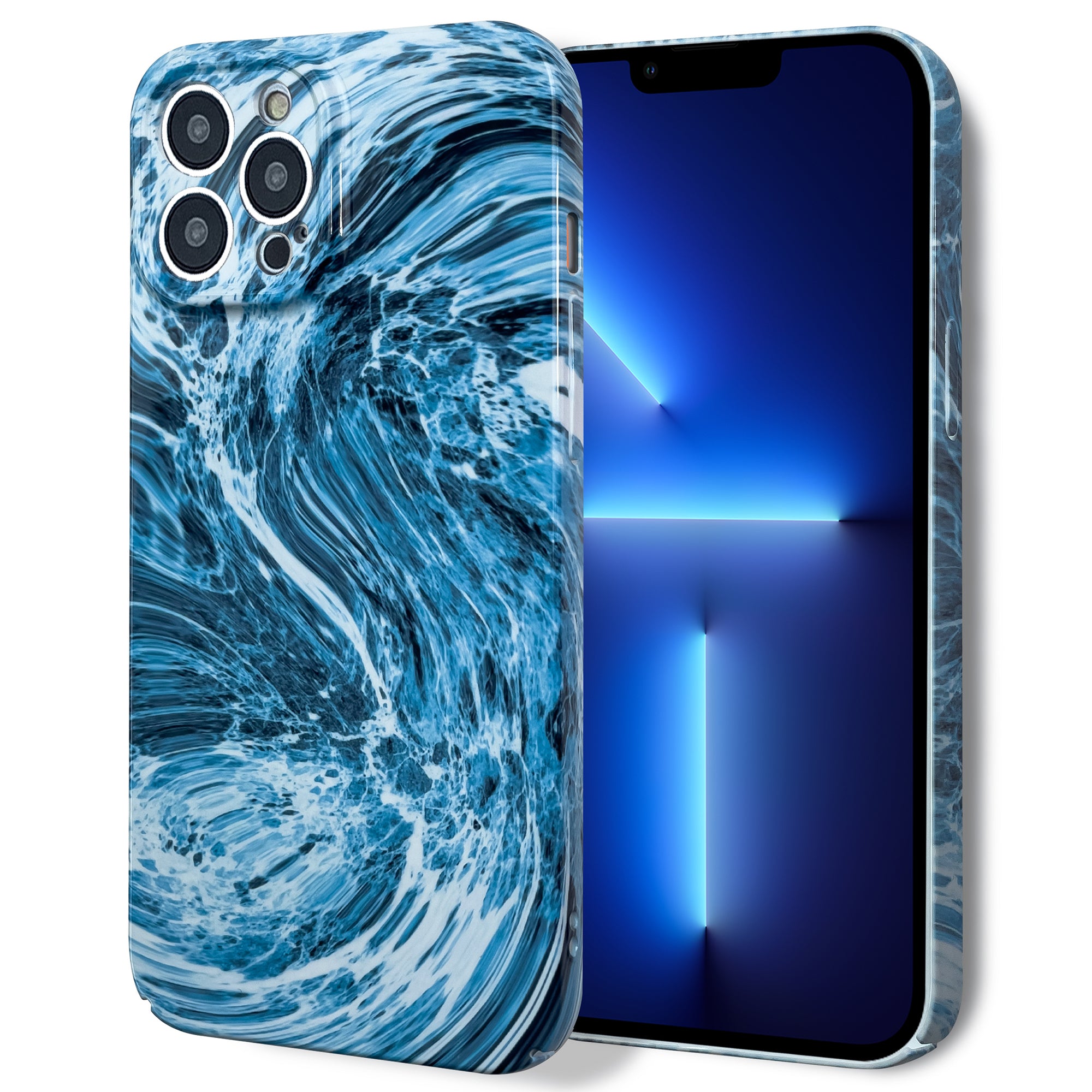 Pouzdro odolné proti pádu pro iPhone 13 Pro Max 6,7 palců Chránič zad s mramorovým vzorem Pevný kryt telefonu PC