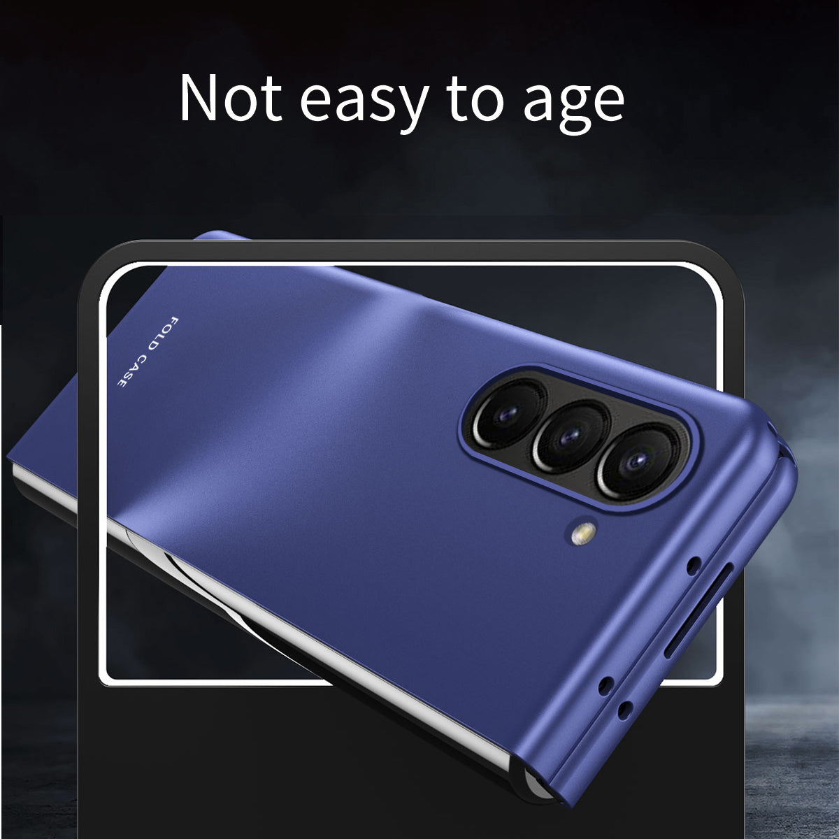 For Samsung Galaxy Z Fold5 5G Rubberized Hard PC Phone Case Skin-touch Shockproof Cover - Purple