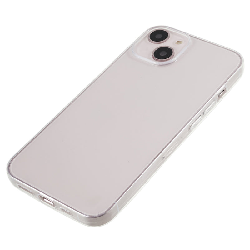 10Pcs 0.8mm Clear TPU Case for iPhone 14 Watermark-free Ultra-thin Protective Phone Cover