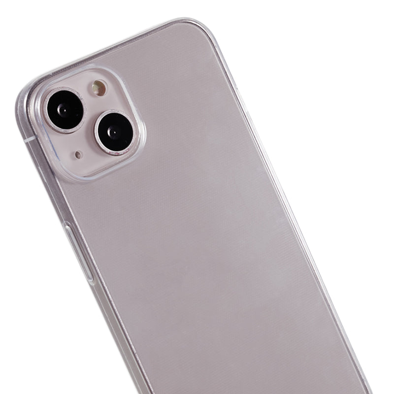 10Pcs 0.8mm Clear TPU Case for iPhone 14 Watermark-free Ultra-thin Protective Phone Cover