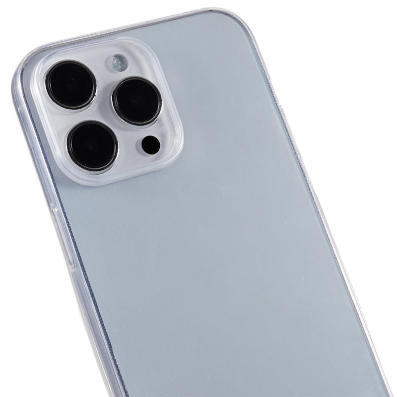 10Pcs 0.8mm Ultra-thin TPU Case for iPhone 13 Pro Watermark-free Clear Protective Phone Cover