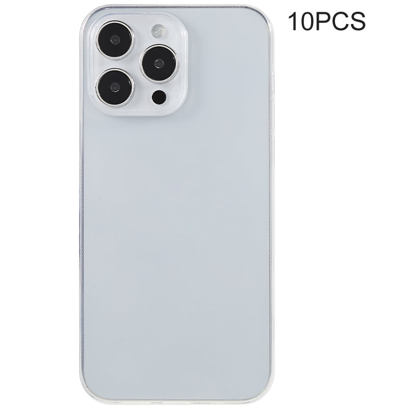 10Pcs Phone TPU Case for iPhone 12 12 Pro Watermark-free 0.8mm Ultra-thin Clear Phone Cover