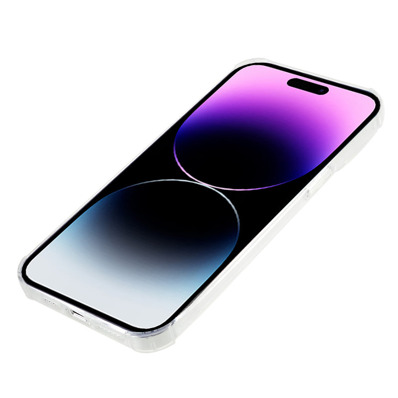 10Pcs 0.8mm Ultra-thin Phone Case for iPhone 14 Pro Max Watermark-free Reinforced Corners TPU Clear Cover