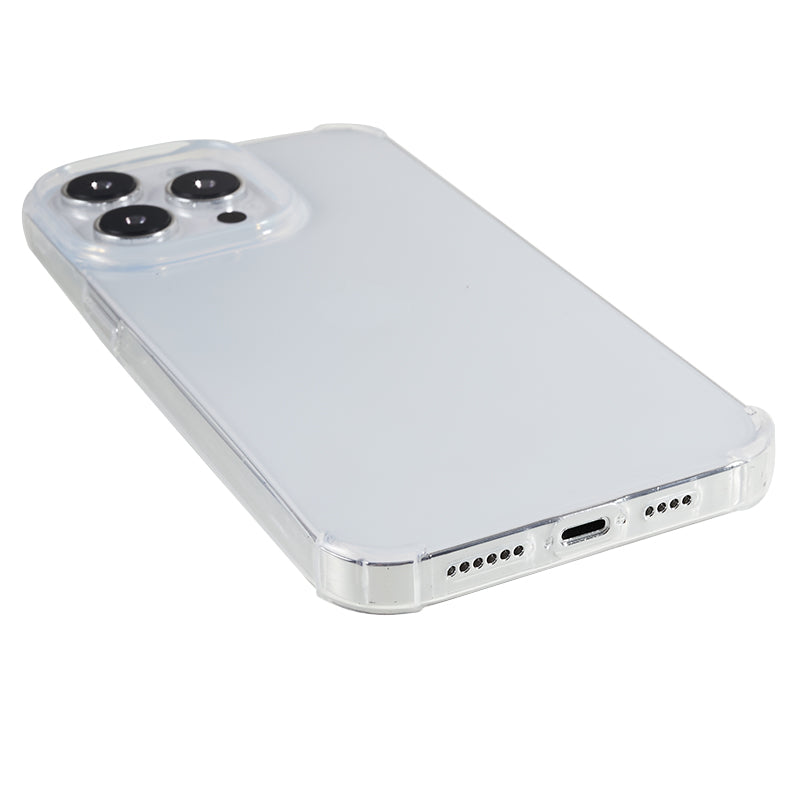 10Pcs 0.8mm Ultra-thin Phone Case for iPhone 14 Pro Max Watermark-free Reinforced Corners TPU Clear Cover
