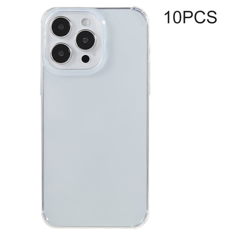 10Pcs For iPhone 12 12 Pro Ultra-thin Phone Case 0.8mm Watermark-free Anti-drop Corners Clear TPU Cover