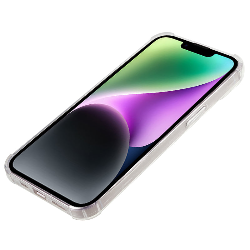 10Pcs For iPhone 14 Plus 0.8mm Ultra-thin Phone TPU Case Watermark-free Reinforced Corners Clear Cover