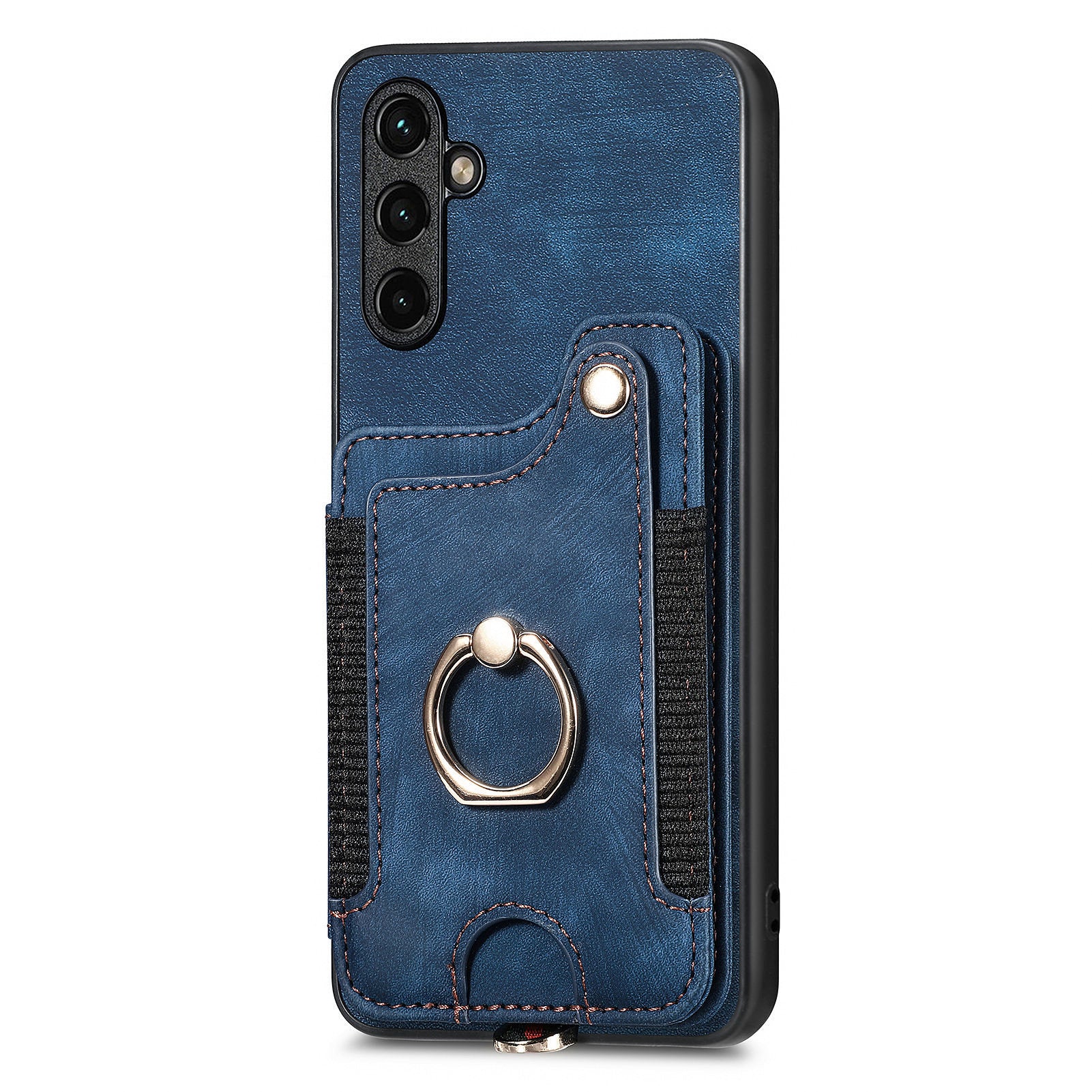 Phone Cover for Samsung Galaxy A54 5G PU Leather Coated PC TPU RFID Blocking Card Slots Case with Kickstand