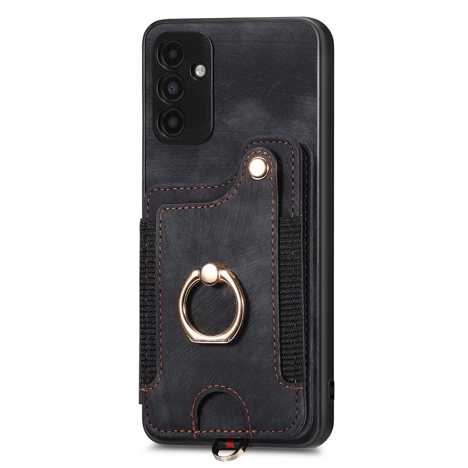 Shockproof Cover for Samsung Galaxy A13 5G RFID Blocking Card Holder PU Leather PC TPU Kickstand Phone Case