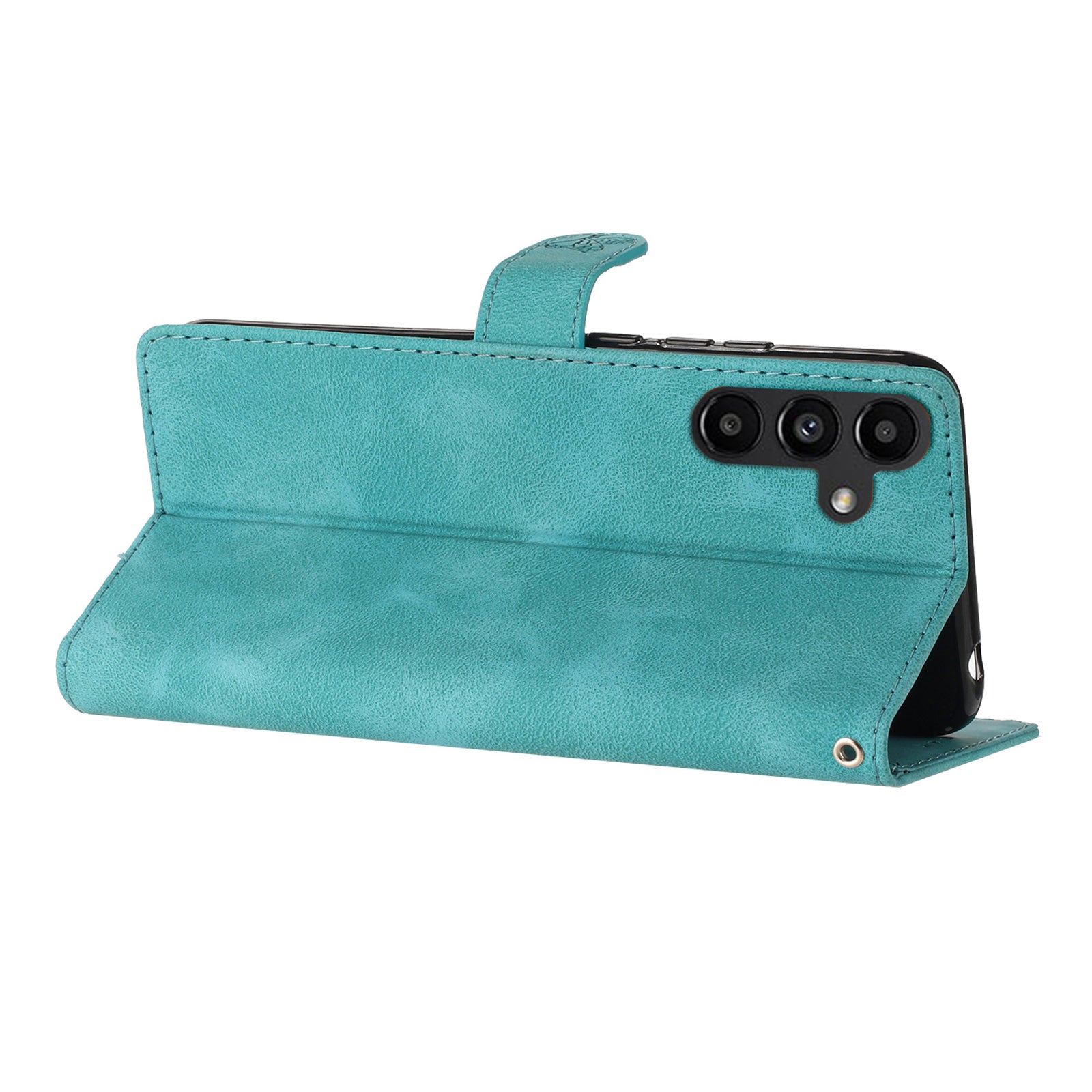 For Samsung Galaxy A34 5G PU Leather Stand Phone Case Flower Imprinted Wallet Cover