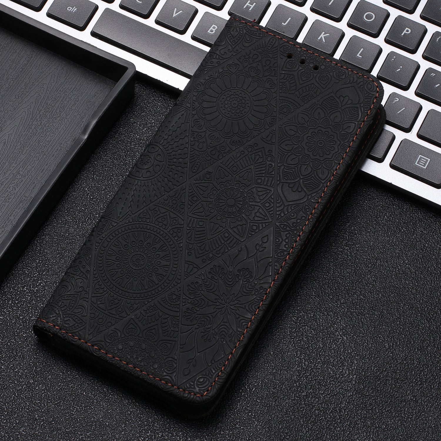 For Samsung Galaxy A14 4G / 5G Imprinted PU Leather Phone Case Wallet Stand Shockproof Cover