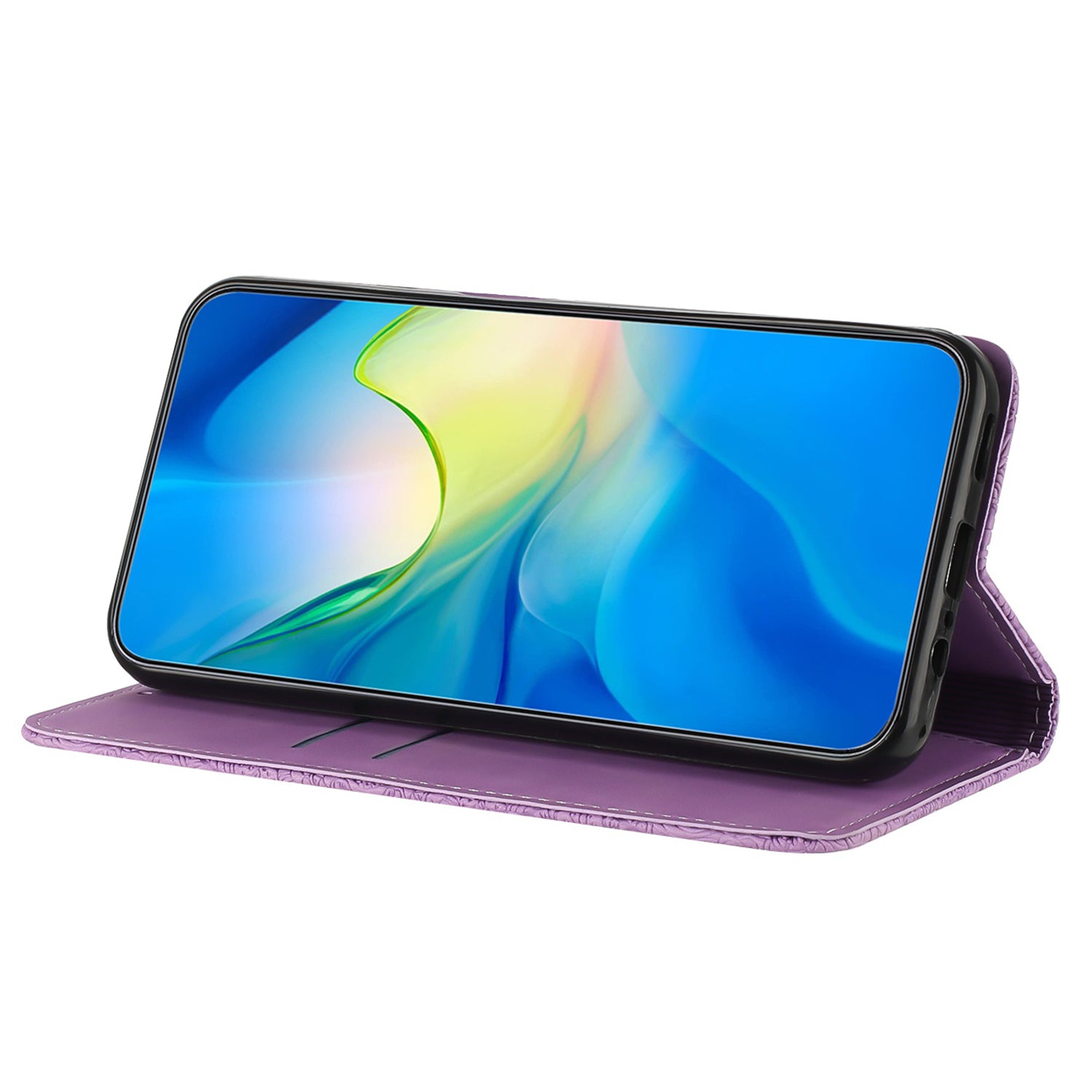 For Samsung Galaxy A14 4G / 5G Imprinted PU Leather Phone Case Wallet Stand Shockproof Cover