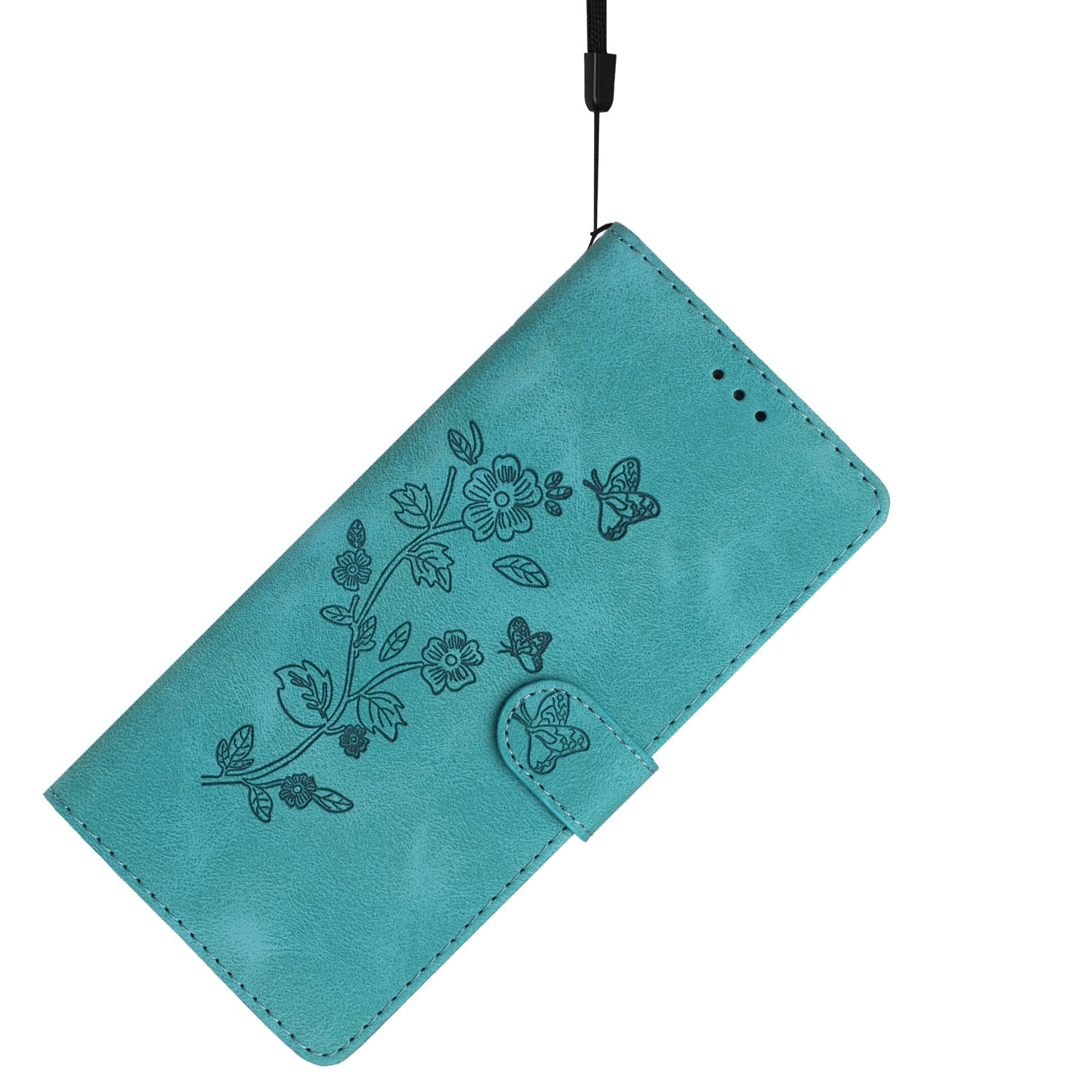 For iPhone 12 12 Pro 6.1 inch Flower Imprint Shockproof Cover Leather Wallet Stand Cell Phone Case