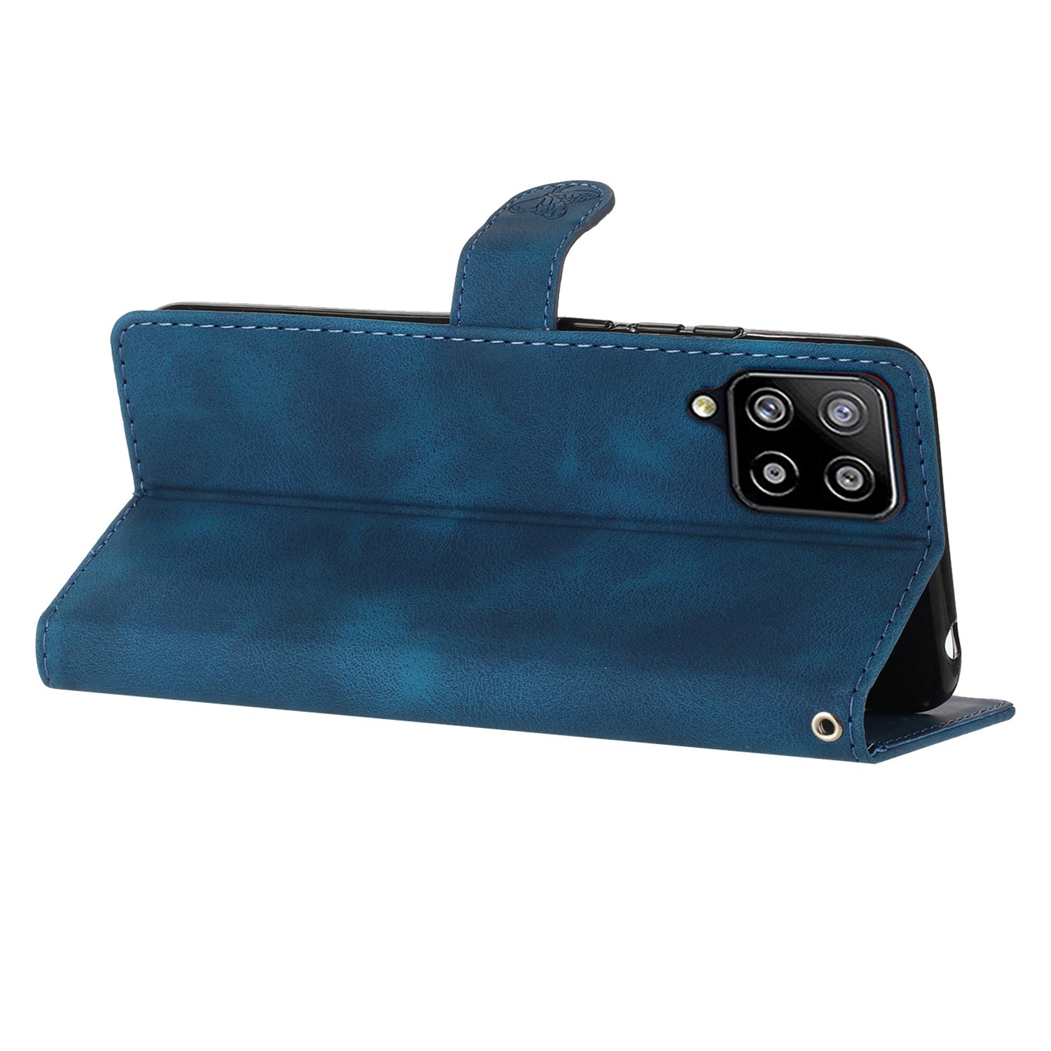 For Samsung Galaxy A22 4G (EU Version) Phone Leather Case Flower Imprint Cover with Wallet Stand