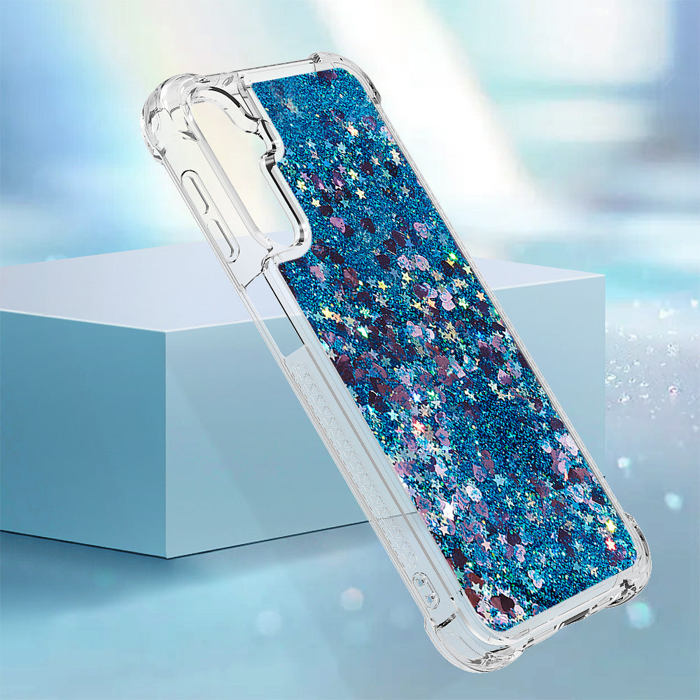 YB Quicksand Series-1 for Samsung Galaxy A24 4G Liquid Glitter Phone Case Soft TPU Protective Cover