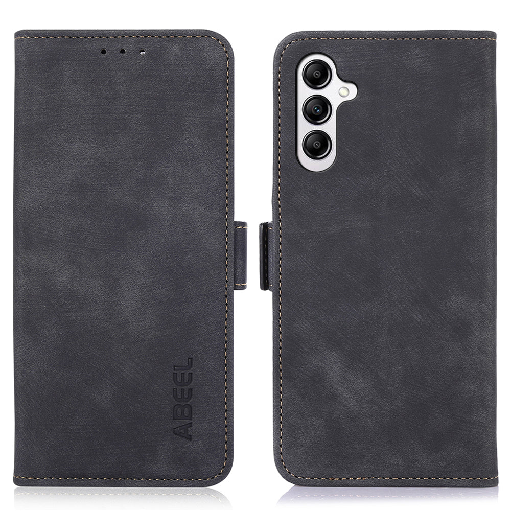 ABEEL For Samsung Galaxy A54 5G Dustproof Phone Cover Retro PU Leather TPU Phone Stand Case Wallet