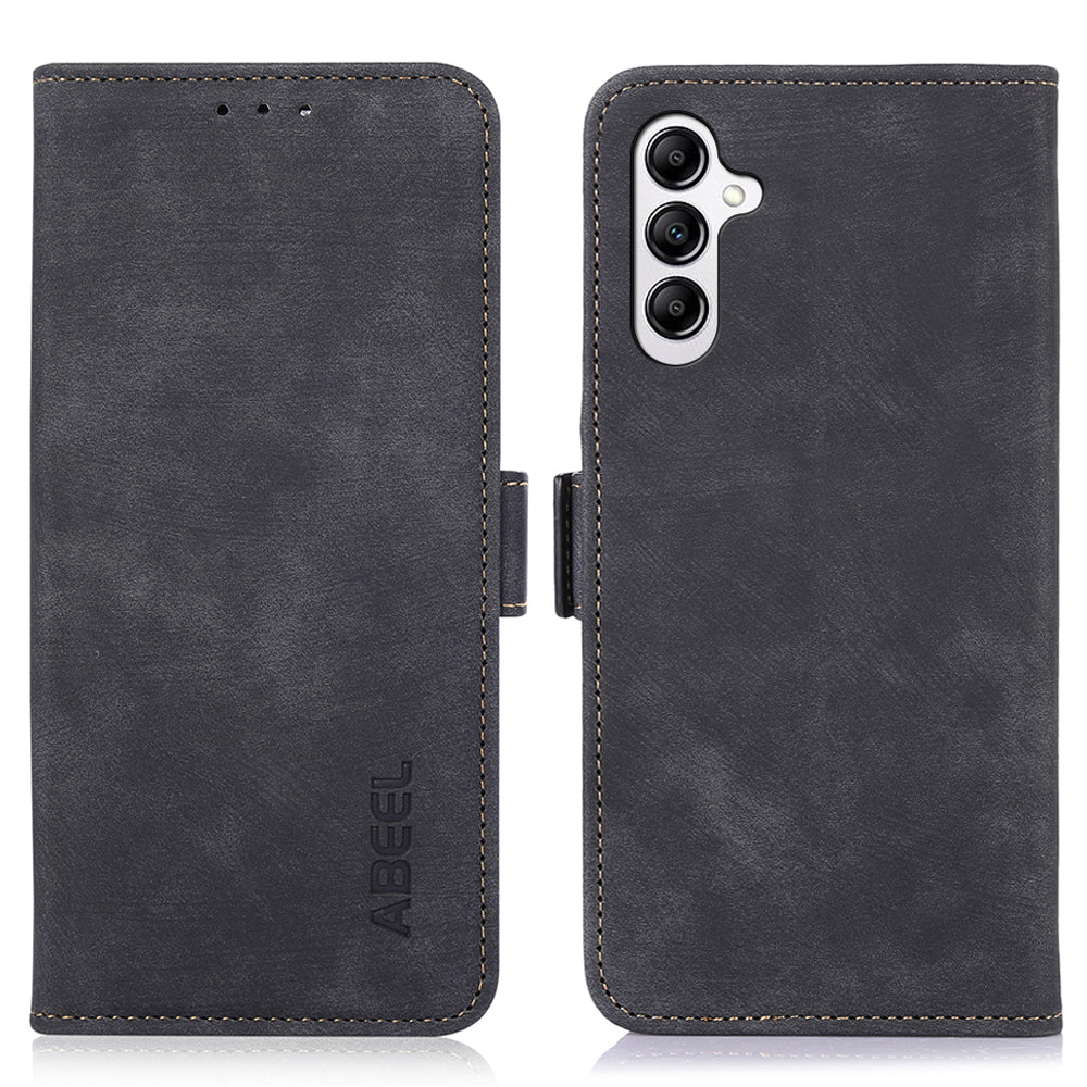 ABEEL For Samsung Galaxy A24 4G Retro Texture Wallet Cover PU Leather Mobile Phone Stand Case