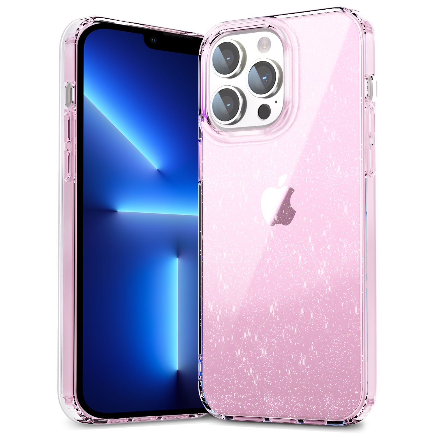 Back Case for iPhone 13 Pro Max 6.7 inch PC TPU Glitter Powder Clear IMD Mobile Phone Cover