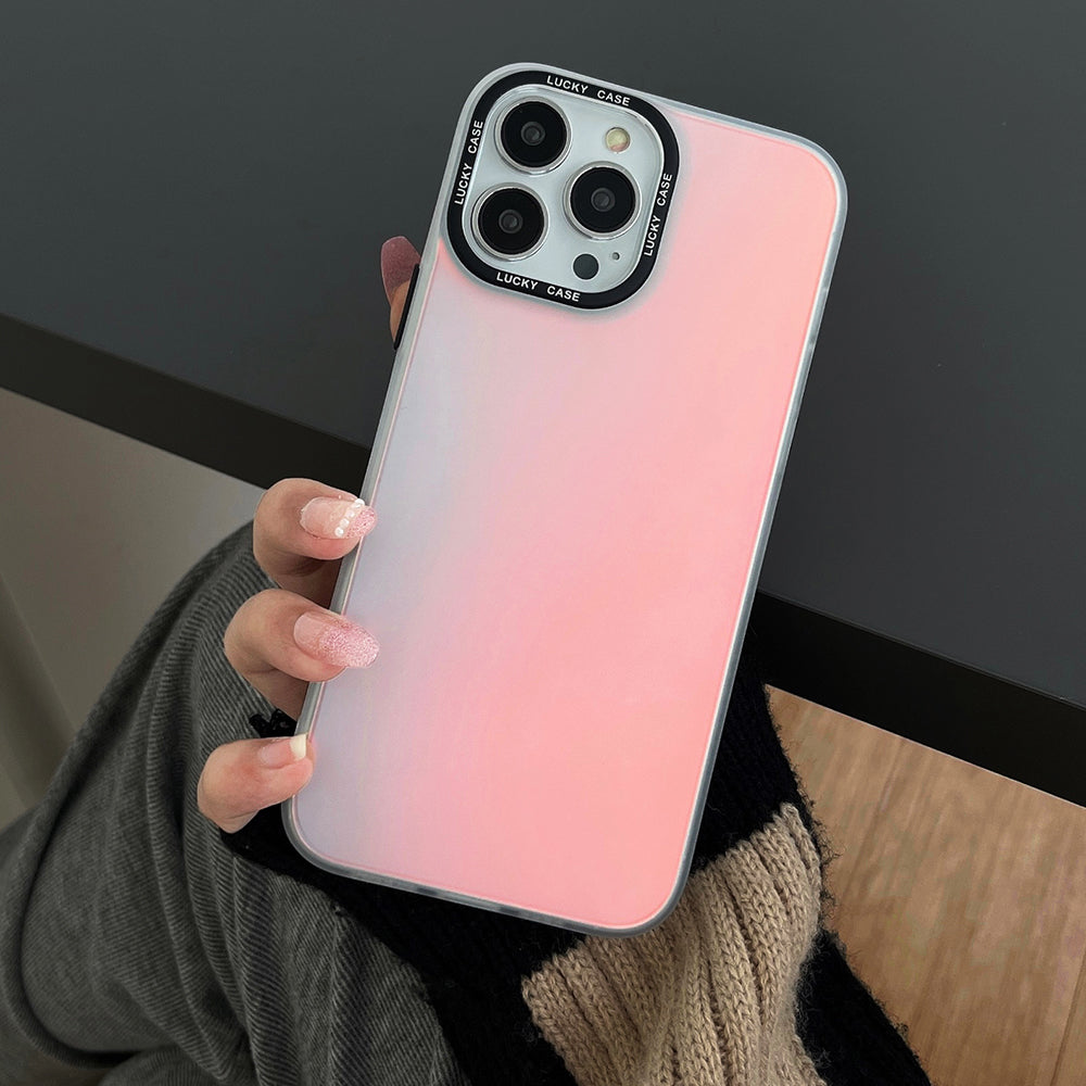 For iPhone 14 Pro Mobile Phone Case PC TPU Cell Phone Cover with Laser Discoloration Design