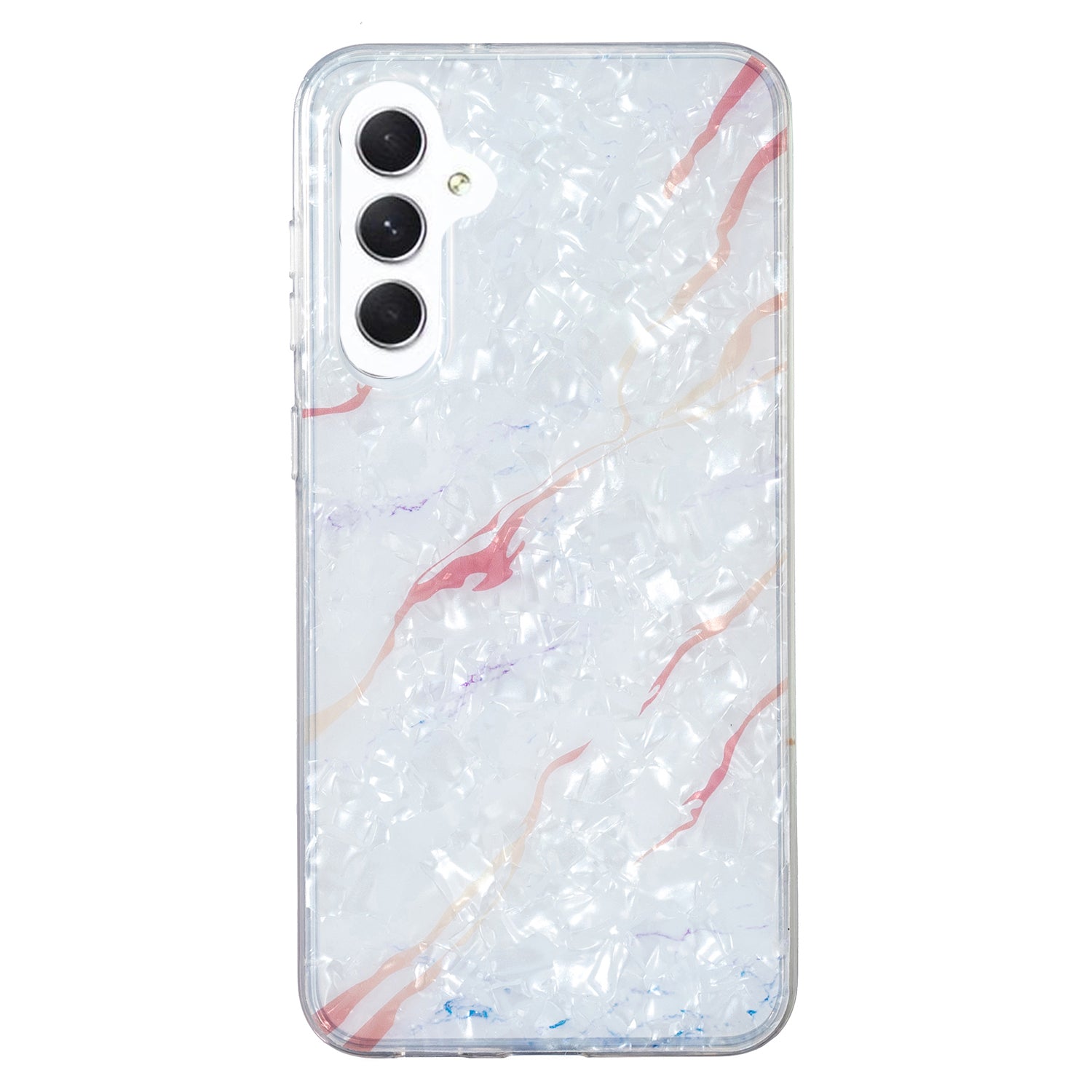Pro Samsung Galaxy A54 5G flexibilní TPU pouzdro IMD Marble Flower Shell Pattern Back Cover