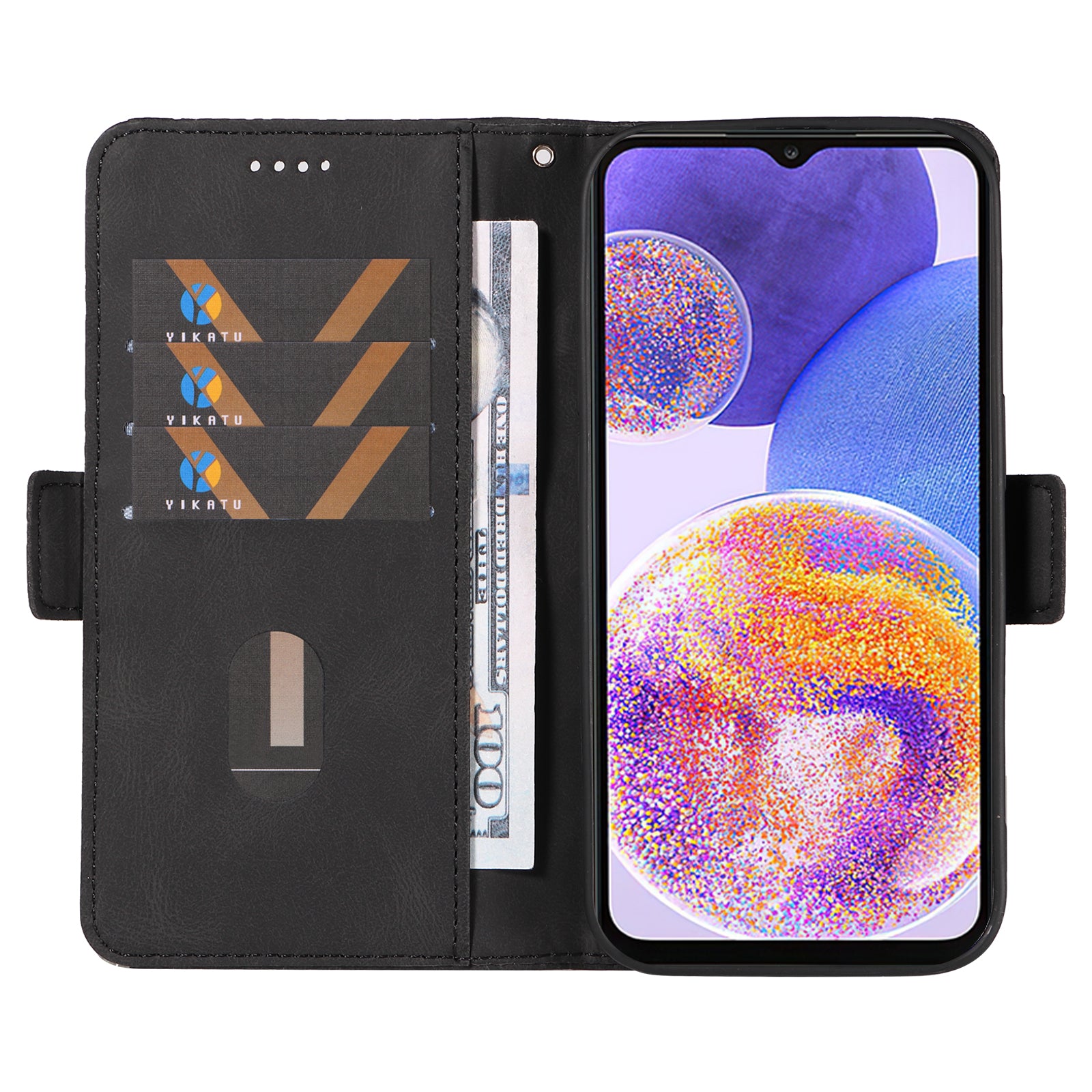 For Samsung Galaxy A53 5G Color Splicing Case Rhombus Imprinted Leather Wallet Stand Phone Cover