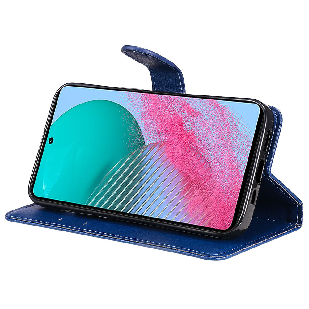 KT Leather Series-2 For Samsung Galaxy M54 5G / F54 5G PU Leather Phone Case Solid Color Wallet Stand Cover