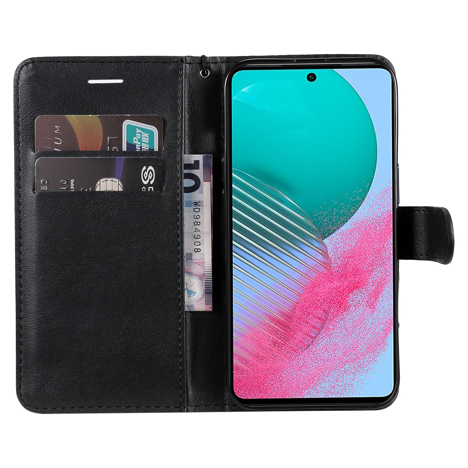 KT Leather Series-2 For Samsung Galaxy M54 5G / F54 5G PU Leather Phone Case Solid Color Wallet Stand Cover