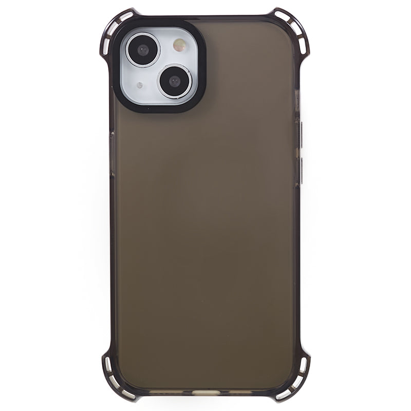 For iPhone 14 TPU Thicken Cover Four Corner Anti-drop Phone Case with Long Lanyard