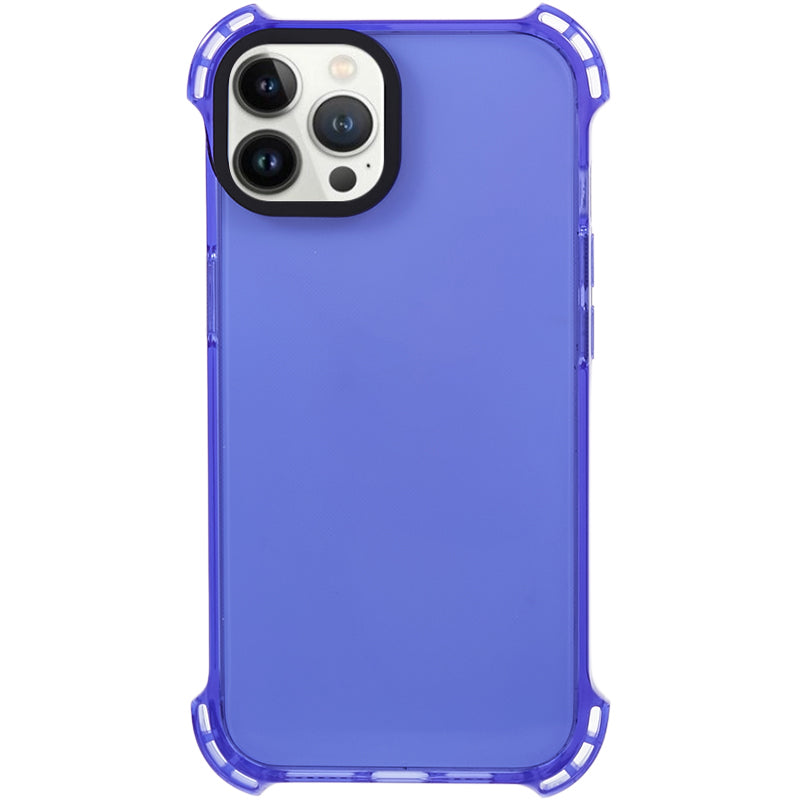 For iPhone 13 Pro Max 6.7 inch Four Corner Anti-drop 2.5mm TPU Case Phone Cover with Long Lanyard