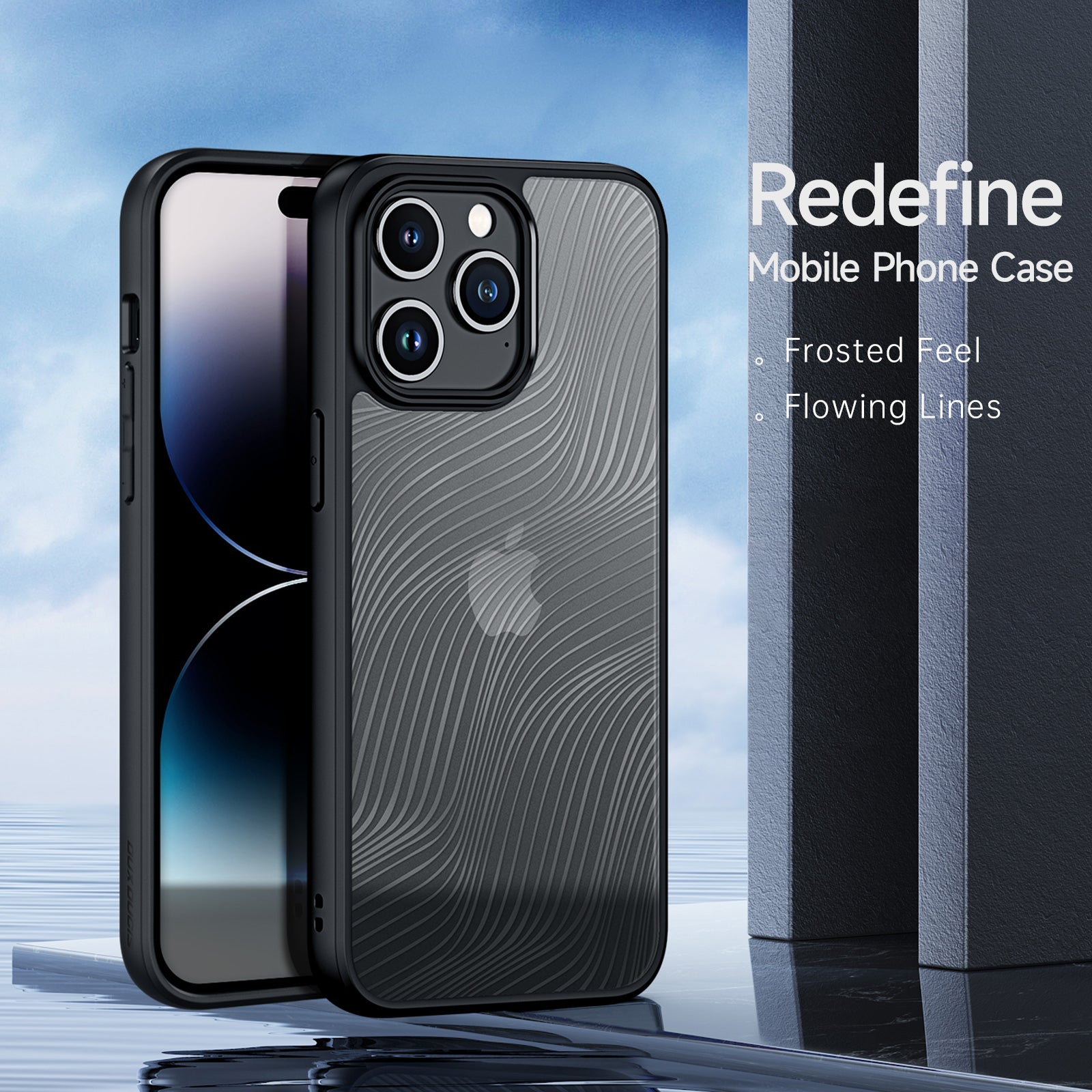 DUX DUCIS Aimo Series for iPhone 15 Pro Matte Case TPU PC Anti-drop Phone Cover (REACH Certification)