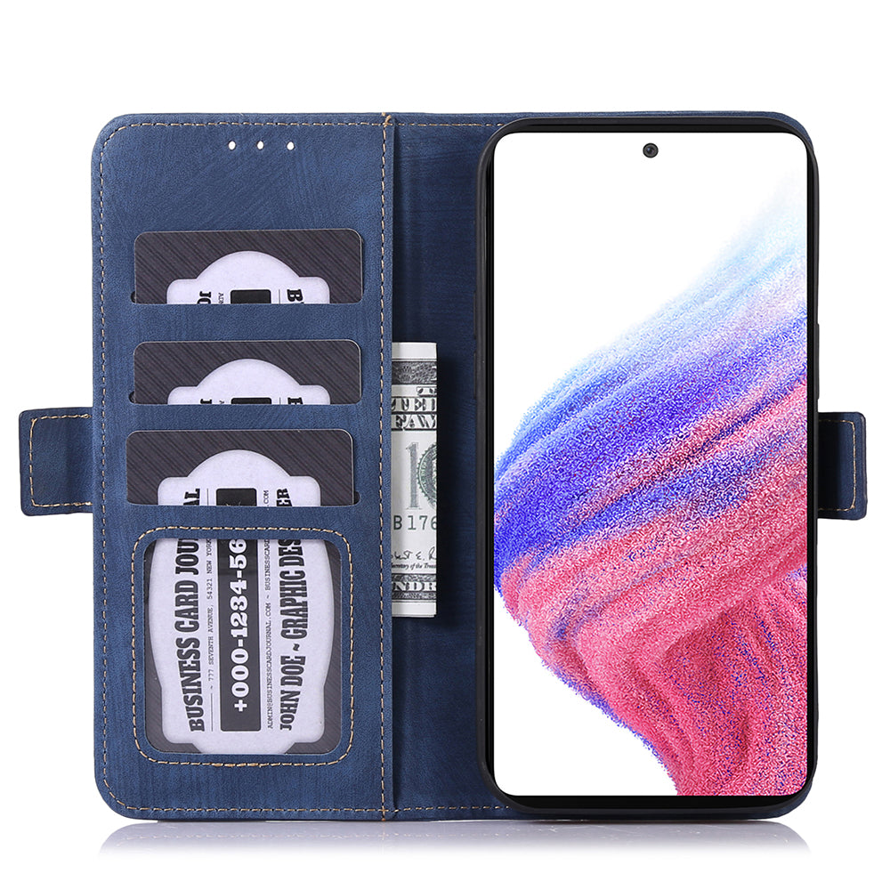 ABEEL For Samsung Galaxy S23 Ultra Wallet Cover Retro Texture PU Leather Mobile Phone Stand Case