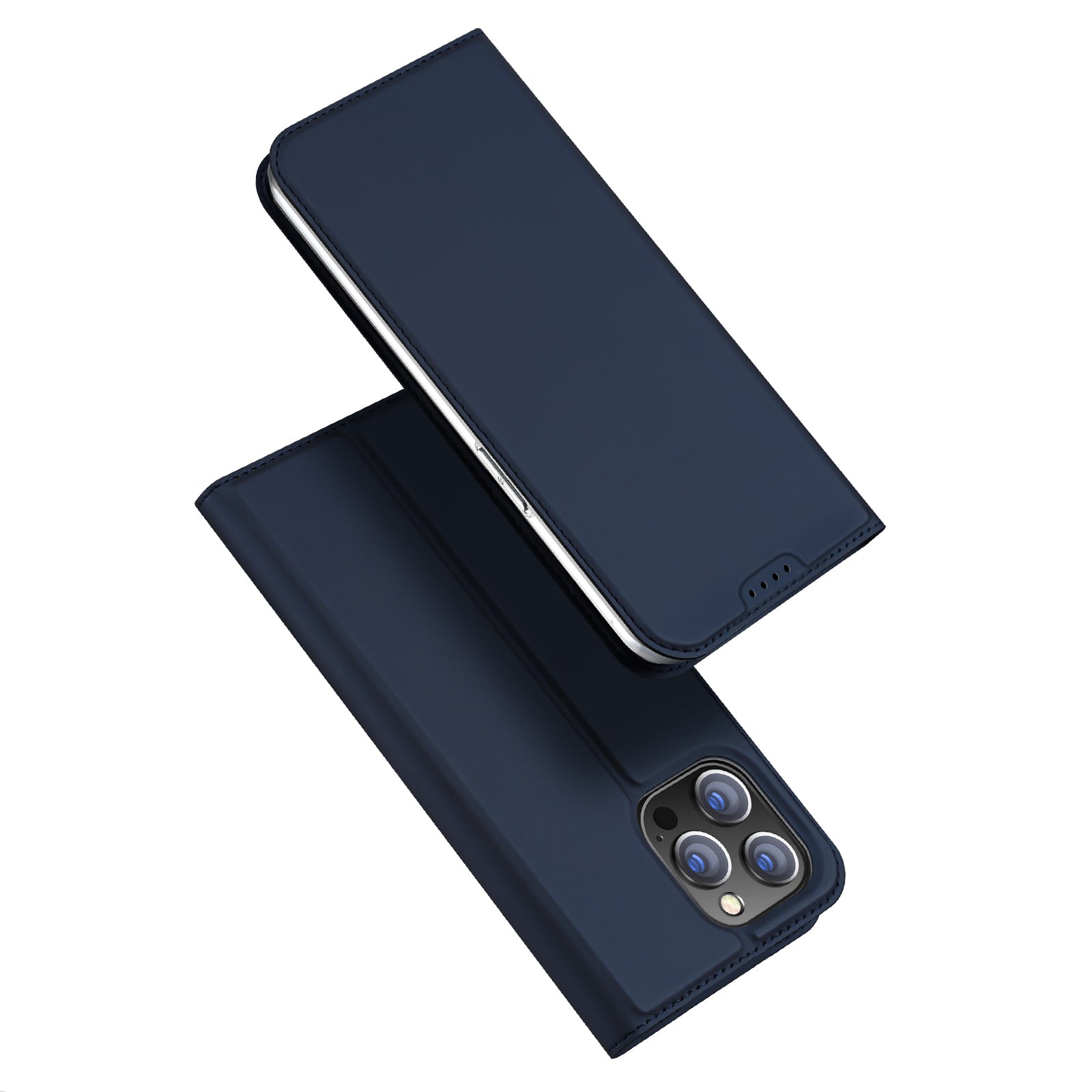 DUX DUCIS Skin Pro Series for iPhone 15 Pro Max/Ultra PU Leather Card Slot Phone Case Stand Protective Flip Cover